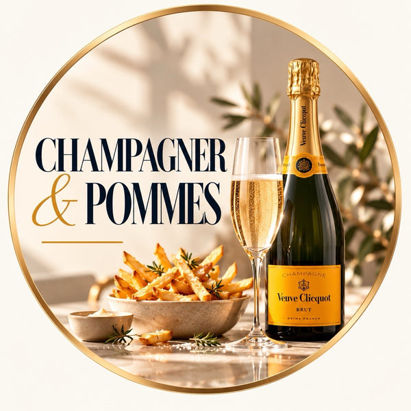 Champagner & Pommes – Veuve Clicquot Brut mit Pommes frites