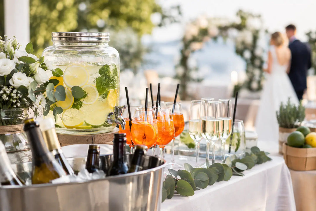 Getränke für Hochzeit bestellen leicht planen