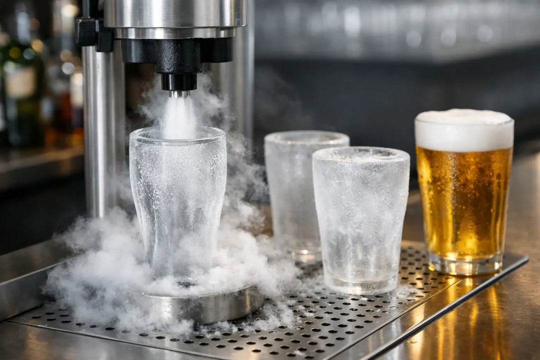 CO₂ Gläserkühler für kalte Gläser in Sekunden