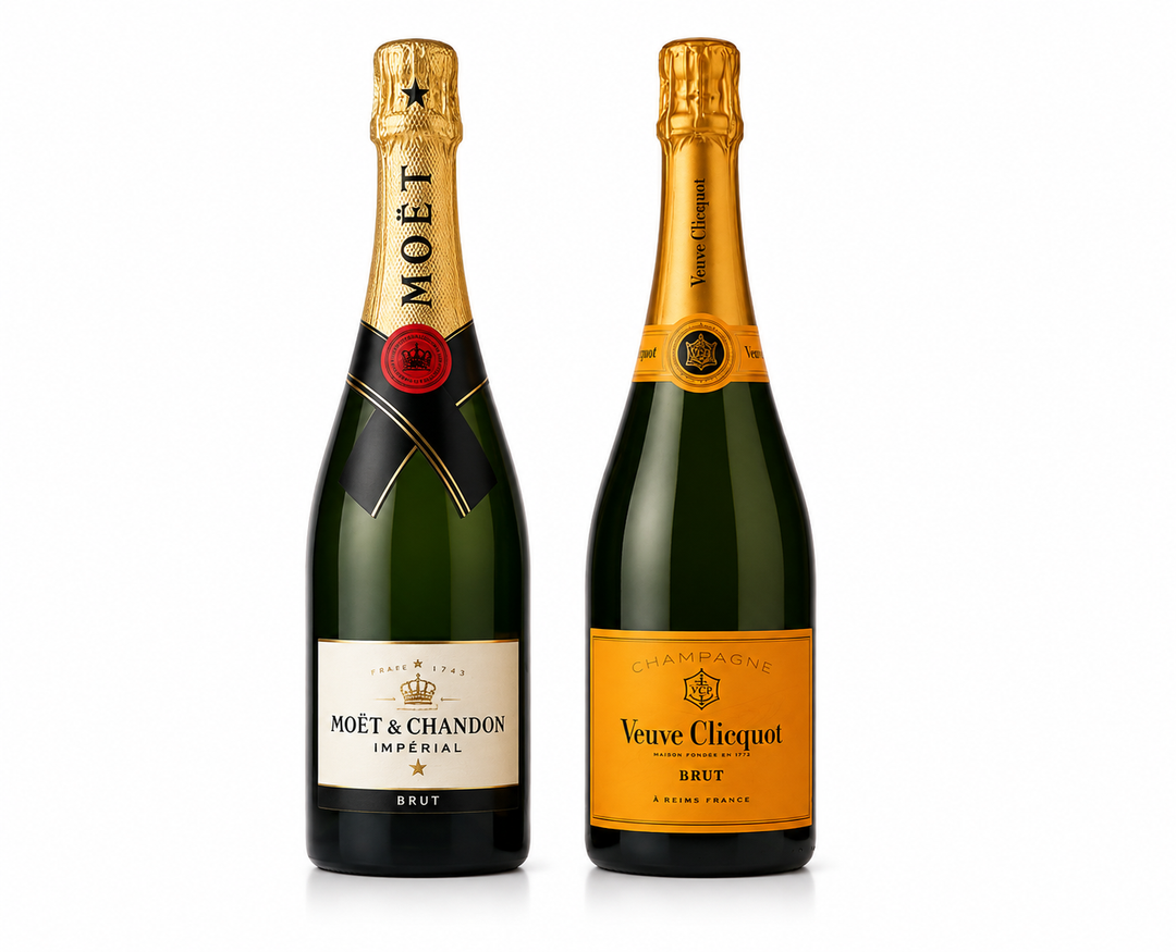 Champagner-Set – Moët & Veuve Clicquot als Geschenk