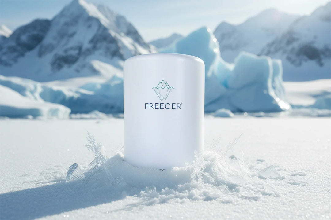 Der Freecer umgeben von Eis und Schnee.