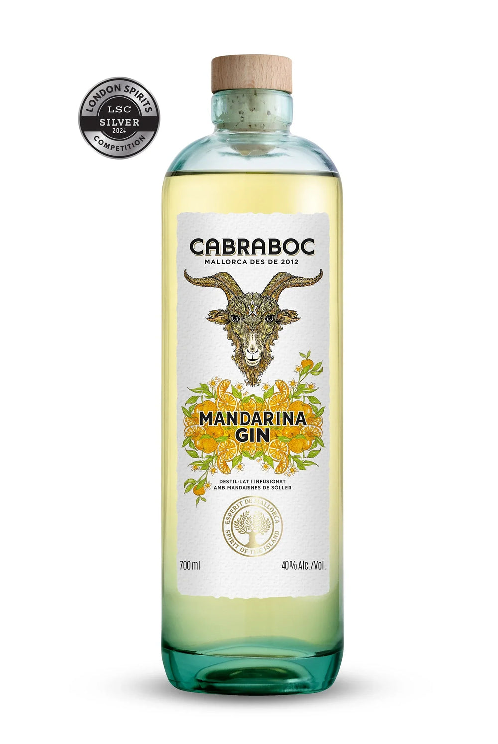 Cabraboc Mandarina Gin Flasche Freisteller mit LSF Auszeichnung