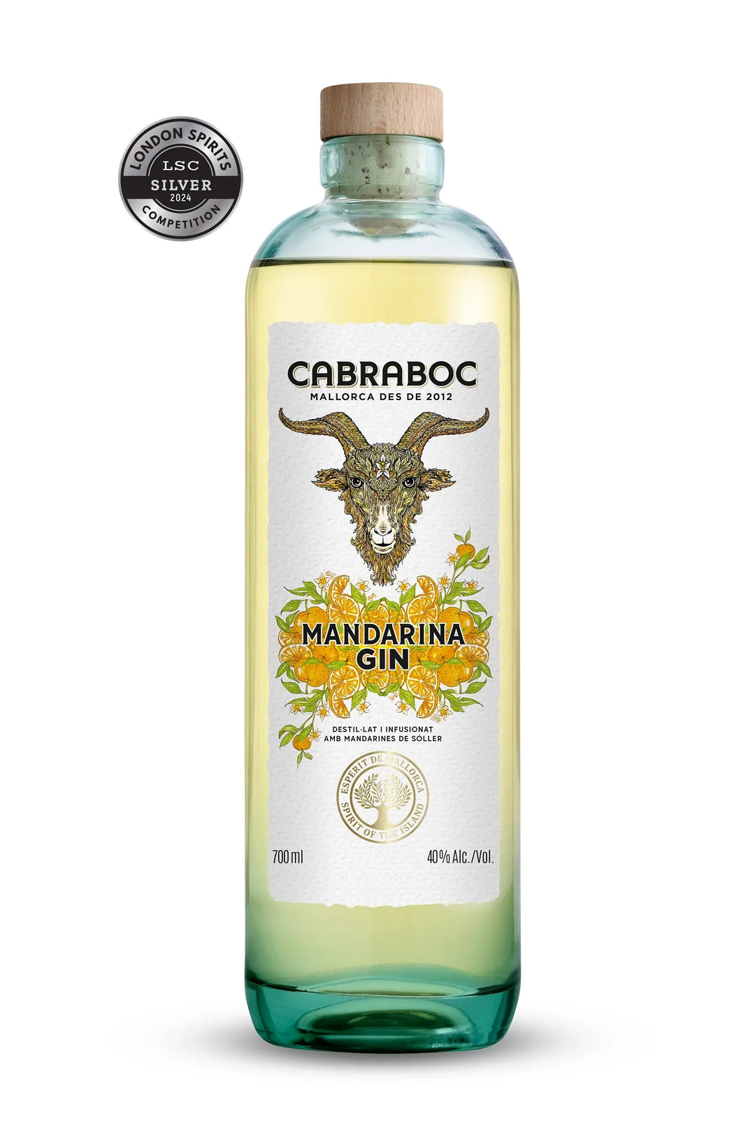 Cabraboc Mandarina Gin Flasche Freisteller mit LSF Auszeichnung