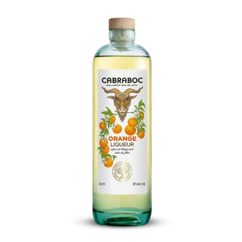 Cabraboc Orange Liqueur Flashe Freisteller