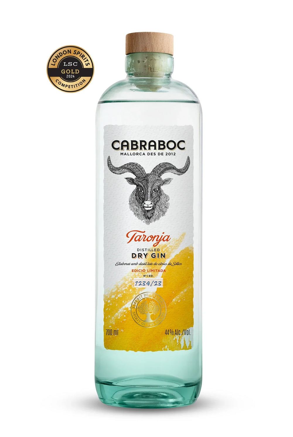 Cabraboc Taronja Dry Gin Flasche Freisteller