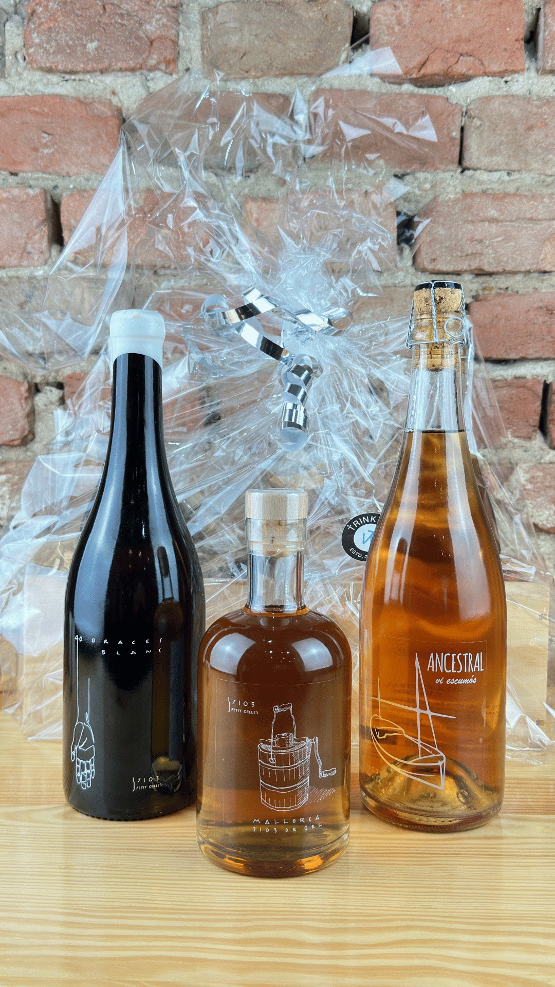 40 Braces Blanc, De Gel und Ancestral Flasche